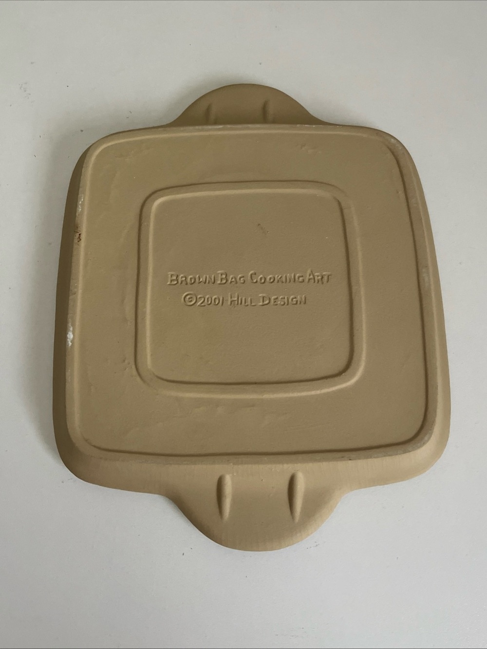 Brown Bag Cookie Art Cookie Snowflake Shortbread Ceramic Stoneware Square Pan - Picture 6 of 7